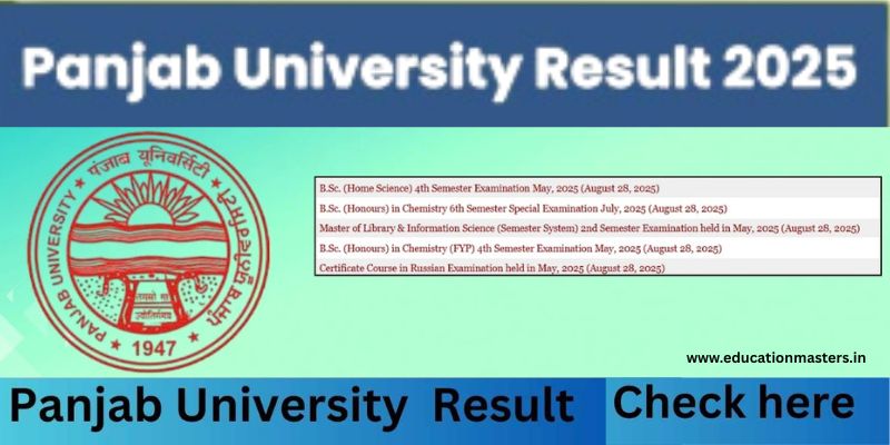 Panjab University (PU) Result 2025